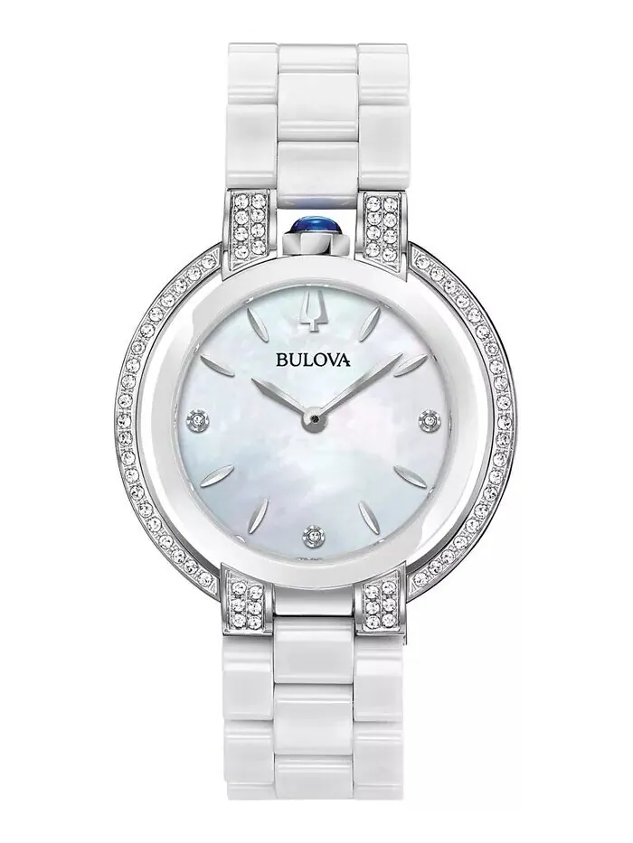 Женские часы Rubaiyat Diamond (1/3 карата t.w.) из нержавеющей стали и белой керамики с браслетом — изображение 1 из 8