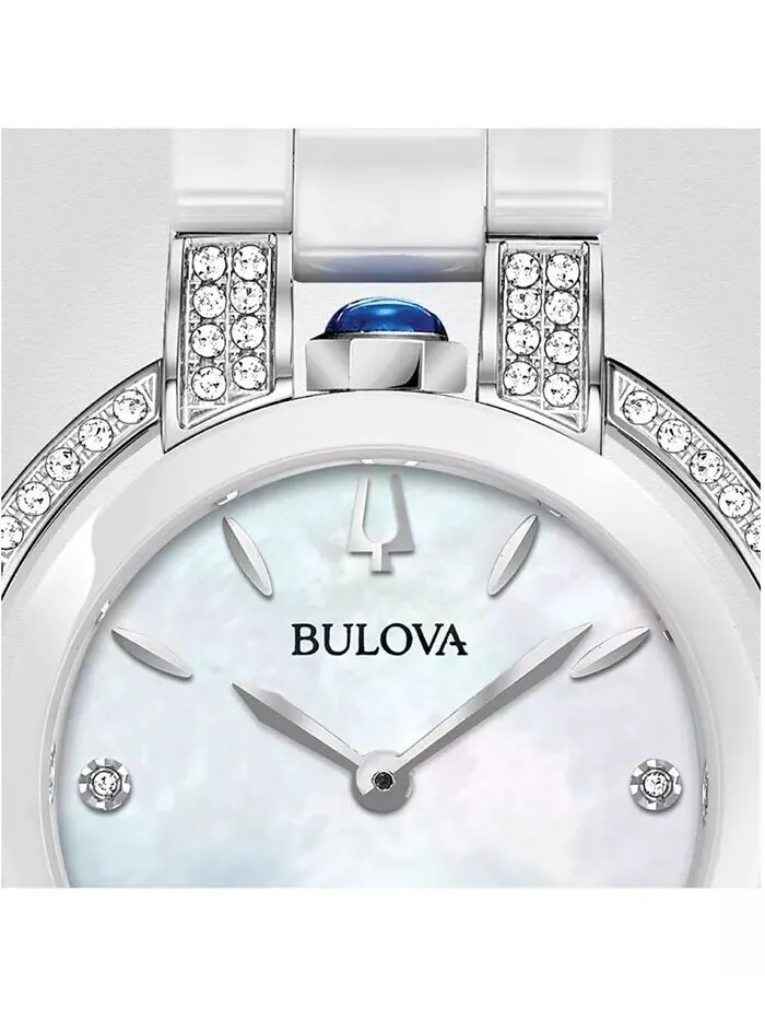 Женские часы Rubaiyat Diamond (1/3 карата t.w.) из нержавеющей стали и белой керамики с браслетом — изображение 4 из 8
