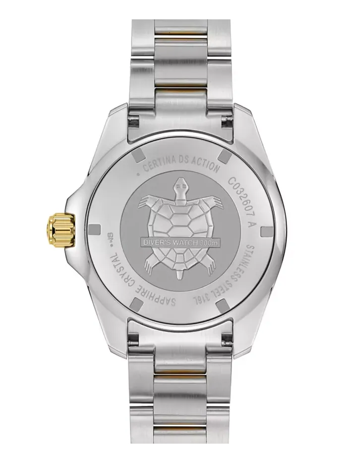 Мужские автоматические часы Swiss Automatic DS Action Diver с двухцветным браслетом из нержавеющей — изображение 2 из 5