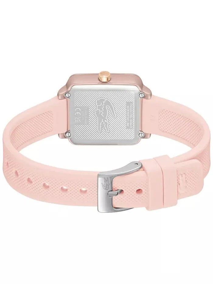 Женские часы Lacoste 12.12 Flow Pink на силиконовом ремешке, 26 мм — изображение 3 из 5
