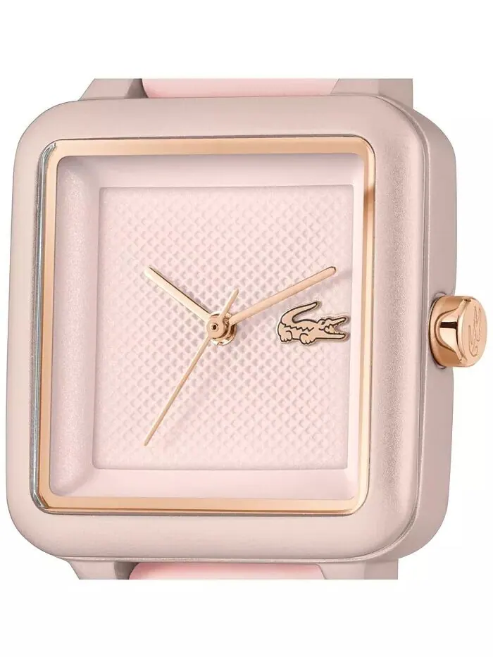 Женские часы Lacoste 12.12 Flow Pink на силиконовом ремешке, 26 мм — изображение 4 из 5