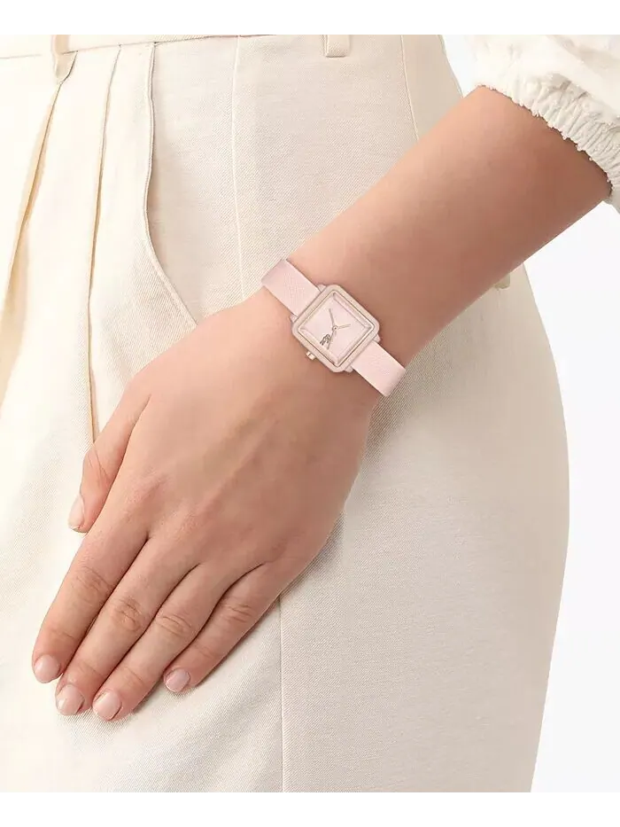 Женские часы Lacoste 12.12 Flow Pink на силиконовом ремешке, 26 мм — изображение 5 из 5