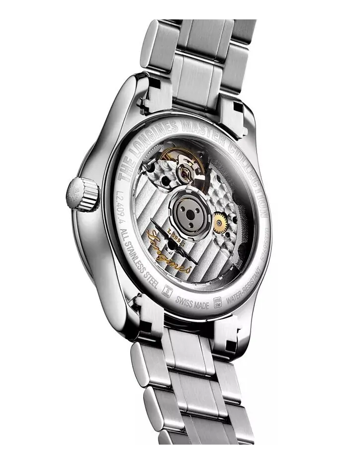 Женские швейцарские автоматические часы Master Moonphase Diamond (1/20 карата) из нержавеющей стали — изображение 3 из 3