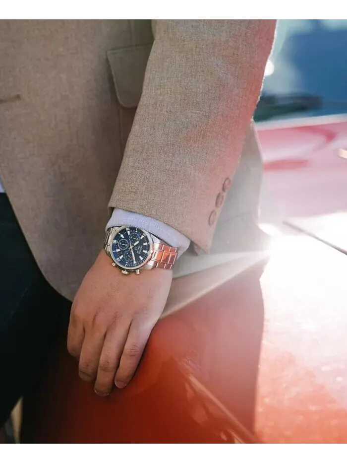 Мужские часы-хронограф Marine Star с браслетом из нержавеющей стали, 43 мм Bulova — изображение 4 из 7