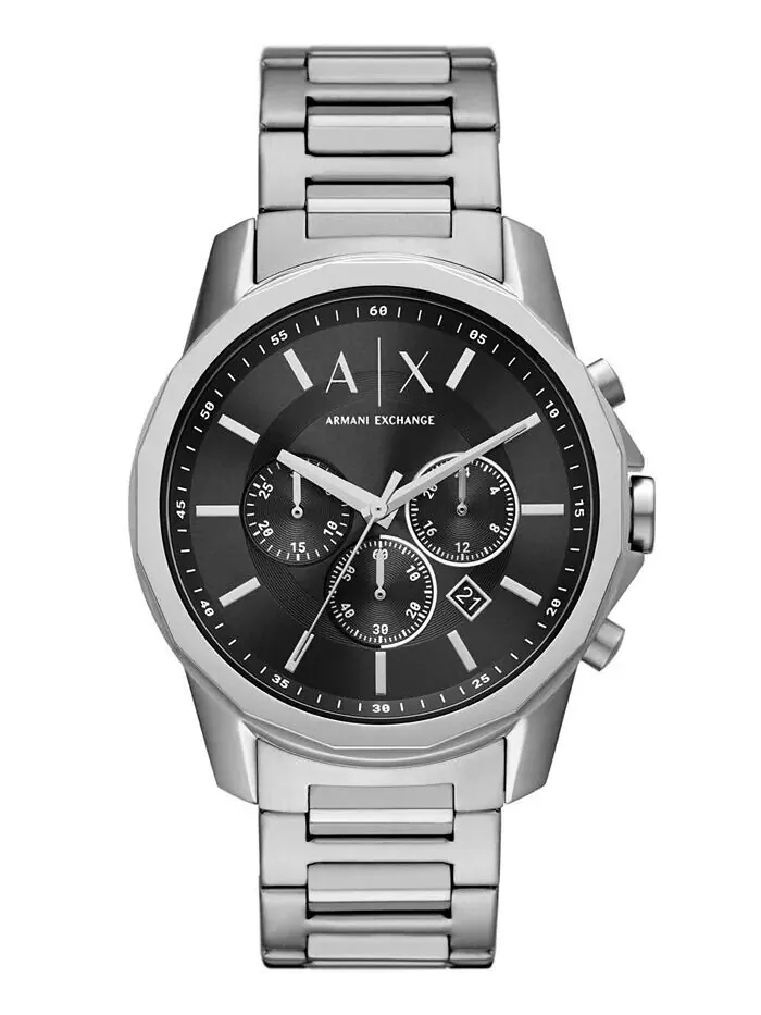 Мужские часы-браслет из нержавеющей стали с хронографом, 44 мм A|X Armani Exchange