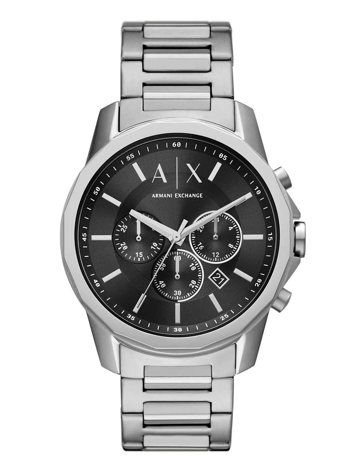 Мужские часы-браслет из нержавеющей стали с хронографом, 44 мм Armani Exchange
