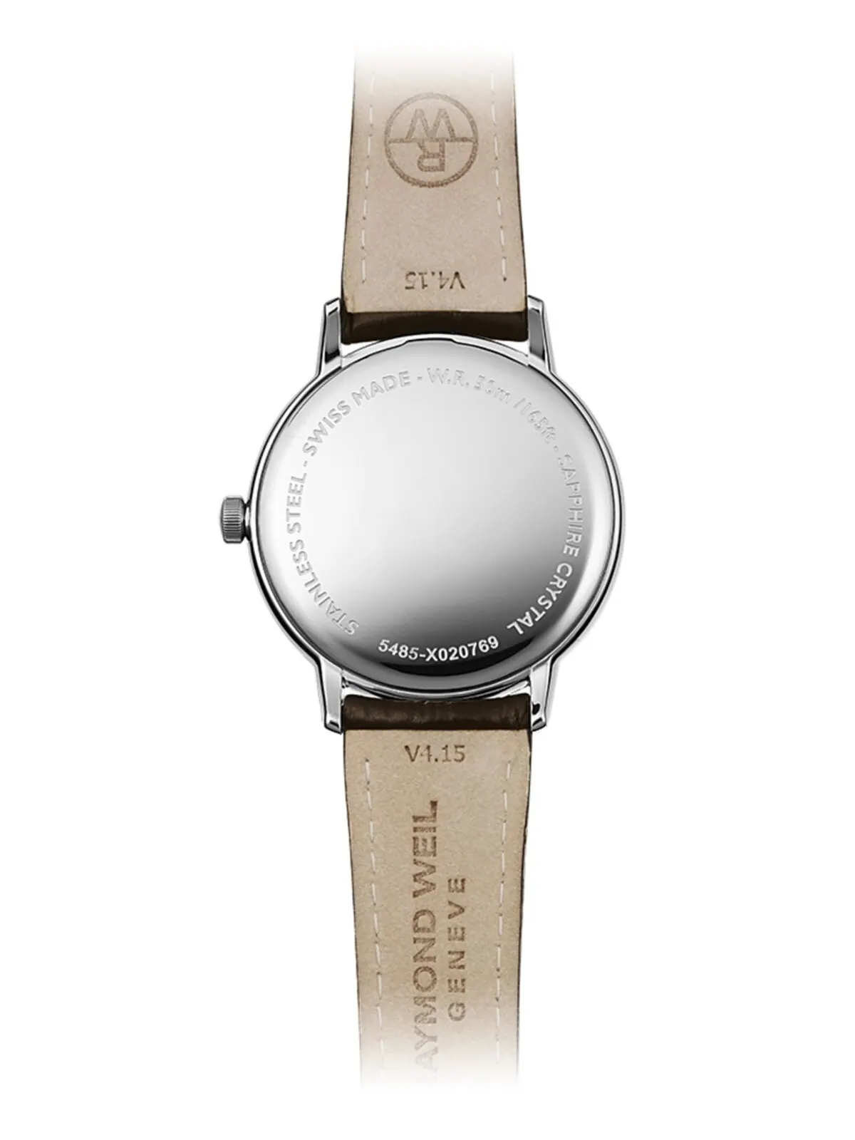 Мужские швейцарские часы Toccata с коричневым кожаным ремешком, 39 мм Raymond Weil — изображение 3 из 8, оттенок коричневый