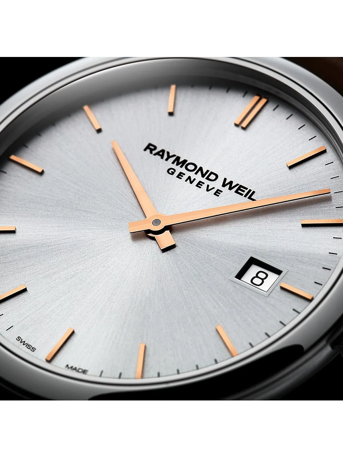 Мужские швейцарские часы Toccata с коричневым кожаным ремешком, 39 мм Raymond Weil — изображение 5 из 8, оттенок коричневый