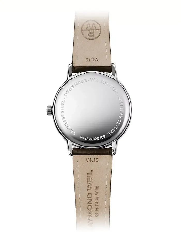 Мужские наручные часы Swiss Toccata с коричневым кожаным ремешком, 39 мм Raymond Weil — изображение 3 из 8