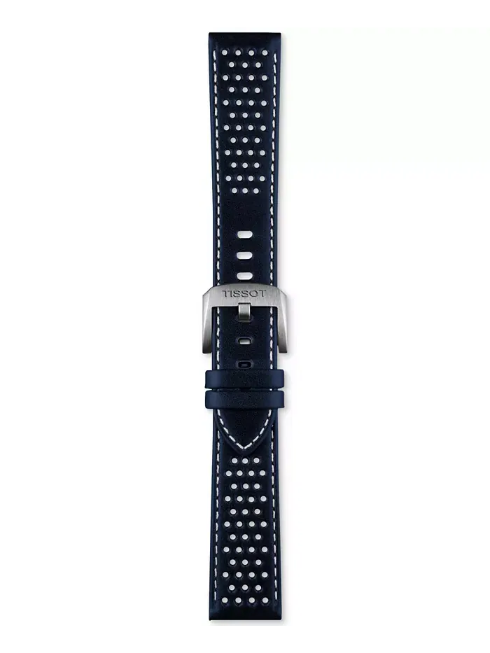 Мужские автоматические часы Swiss Automatic PR516 Powermatic 80 с синим перфорированным кожаным — изображение 5 из 5