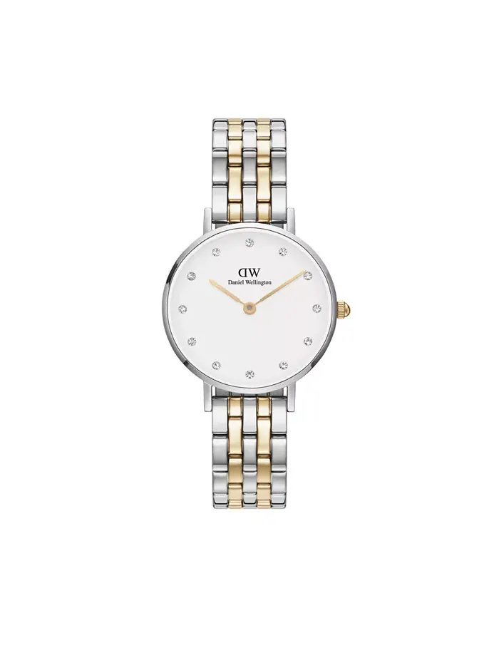Унисекс-часы аналоговые серебристые из нержавеющей стали, 28 мм Daniel Wellington