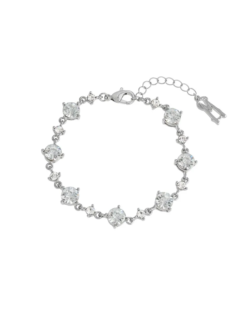 Браслет из искусственных камней Steve Madden, Crystal/Rhodium — изображение 1 из 3