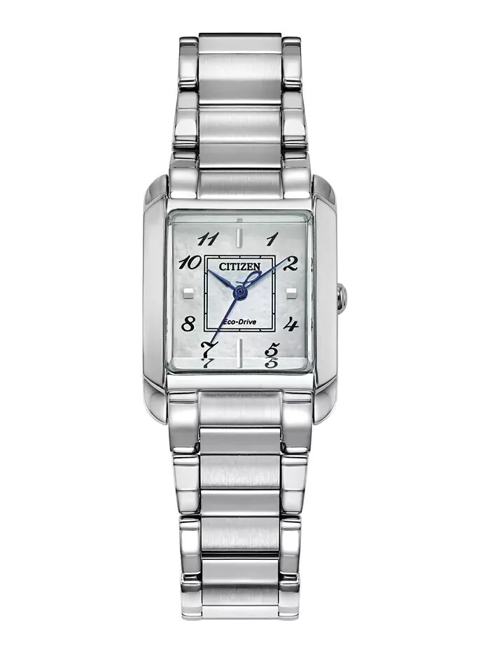 Женские часы Eco-Drive Bianca с браслетом из нержавеющей стали, 28 мм Citizen
