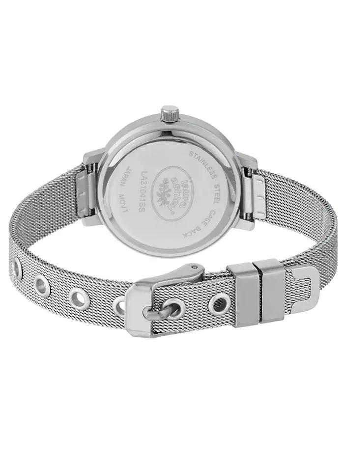 Часы с серебристым сетчатым браслетом и сверкающим циферблатом Spray Silver Mesh Powered Glitz Dial — изображение 2 из 2
