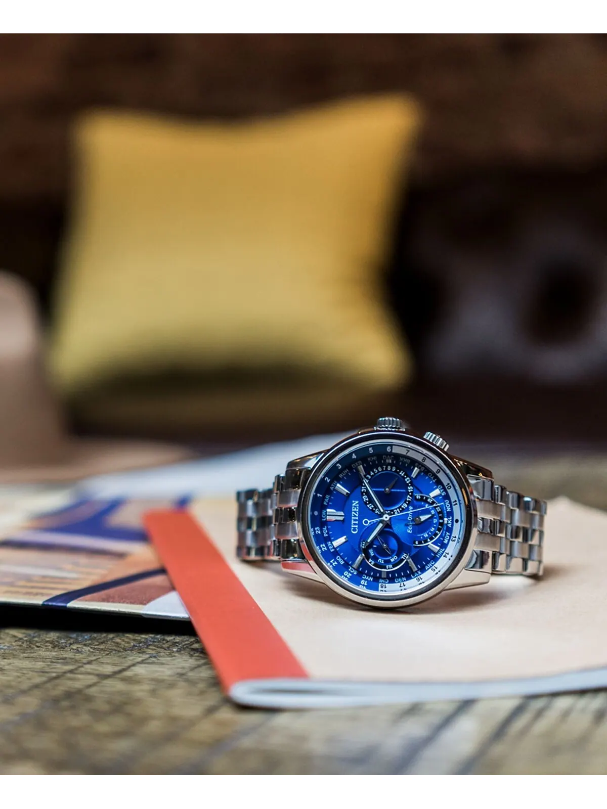 Мужские часы Eco-Drive с календарем на браслете из нержавеющей стали, 44 мм BU2021-51L Citizen — изображение 7 из 11
