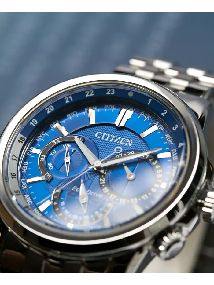 Мужские часы Eco-Drive Calendrier на стальном браслете 44 мм BU2021-51L Citizen — изображение 3 из 11
