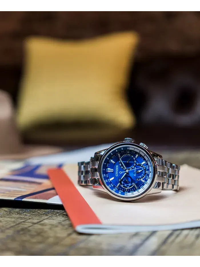 Мужские часы Eco-Drive Calendrier на стальном браслете 44 мм BU2021-51L Citizen — изображение 7 из 11