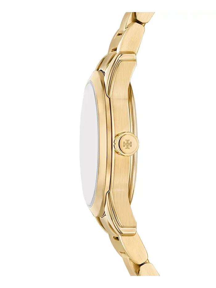 Женские часы The Miller с позолоченным браслетом из нержавеющей стали 28мм Tory Burch — изображение 2 из 4