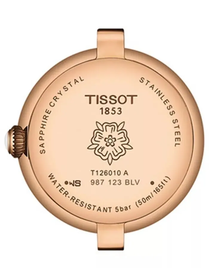 Женские швейцарские часы Bellissima с коричневым кожаным ремешком, 26 мм Tissot — изображение 3 из 4