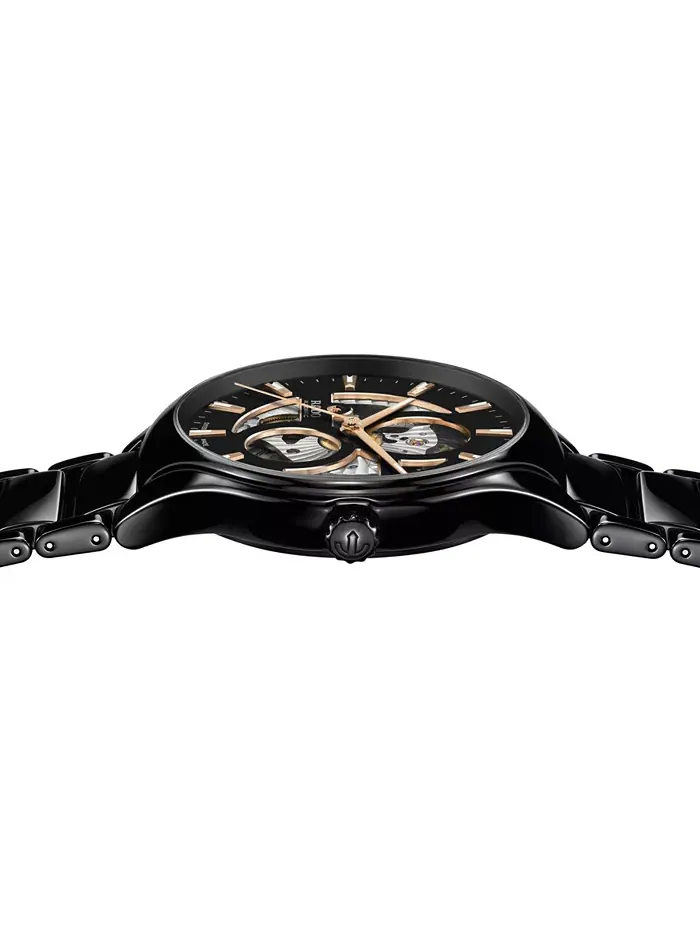 Унисекс-часы Swiss Automatic True Black с высокотехнологичным керамическим браслетом, 40 мм Rado — изображение 3 из 5