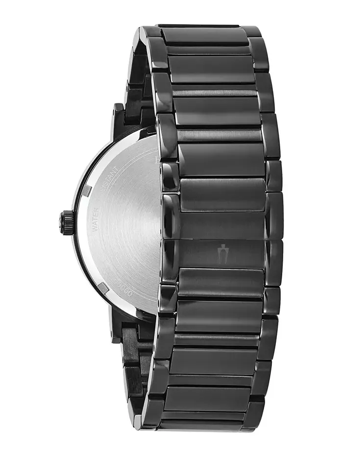 Мужские часы Futuro Diamond-Accent на стальном браслете, черные, 42 мм Bulova — изображение 3 из 7
