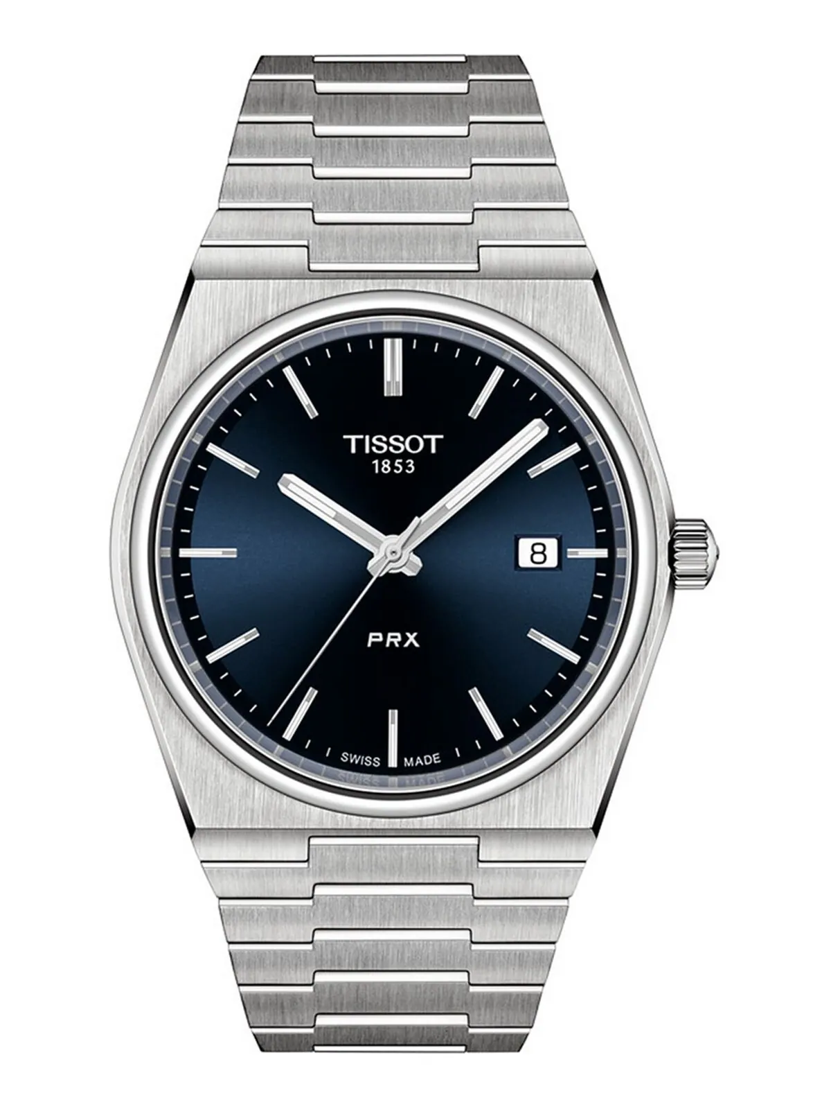 Мужские швейцарские часы PRX с браслетом из нержавеющей стали, 40 мм Tissot — изображение 1 из 7, оттенок синий