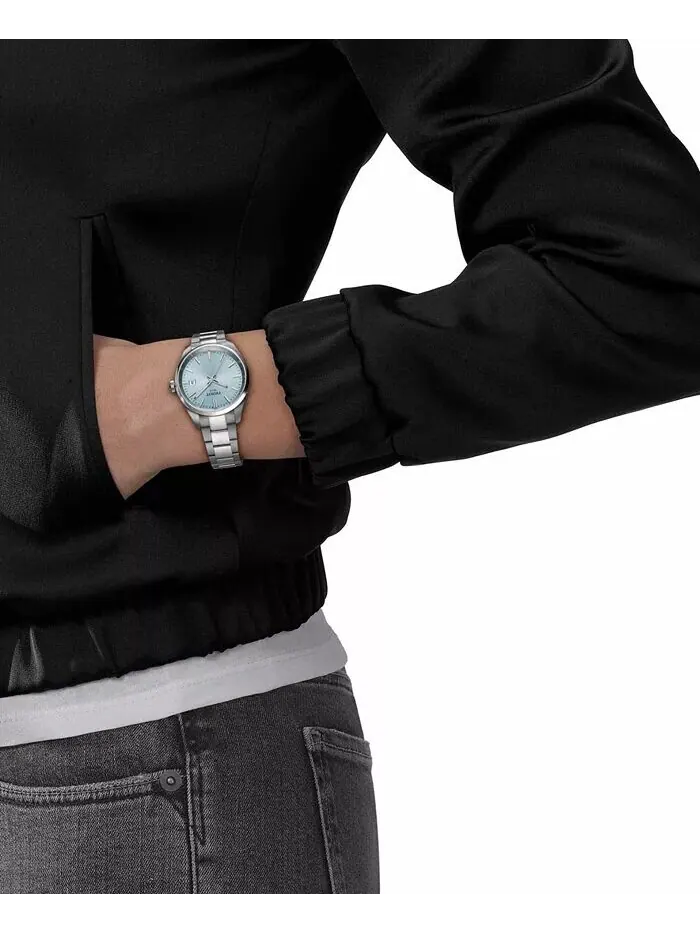 Унисекс часы Tissot PR 100 с сапфировым стеклом и стальным браслетом — изображение 5 из 5