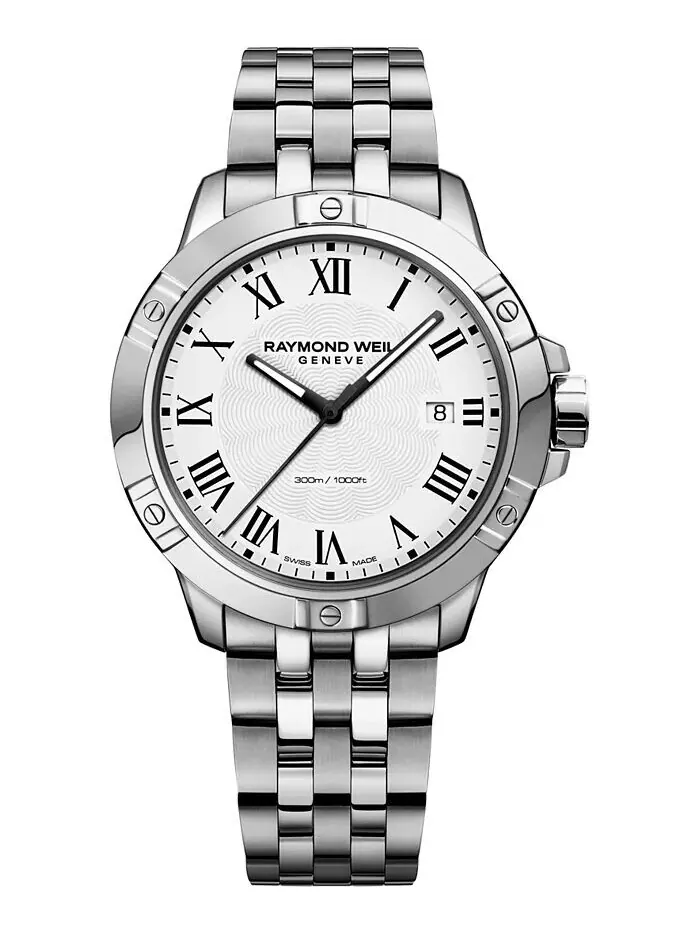 Мужские часы Swiss Tango с браслетом из нержавеющей стали, 41 мм 8160-ST-00300 Raymond Weil — изображение 1 из 5