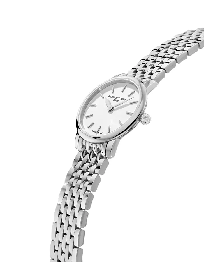 Женские часы Swiss Slimline Mini с браслетом из нержавеющей стали, 25 мм Frederique Constant — изображение 2 из 3