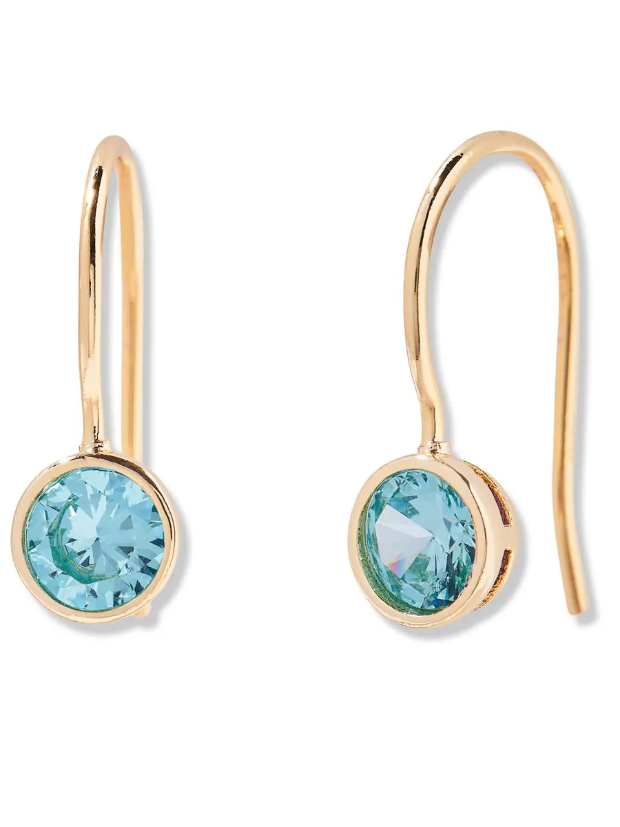 Серьги Мия с камнем-талисманом по знаку зодиака brook & york, DEC — изображение 1 из 3