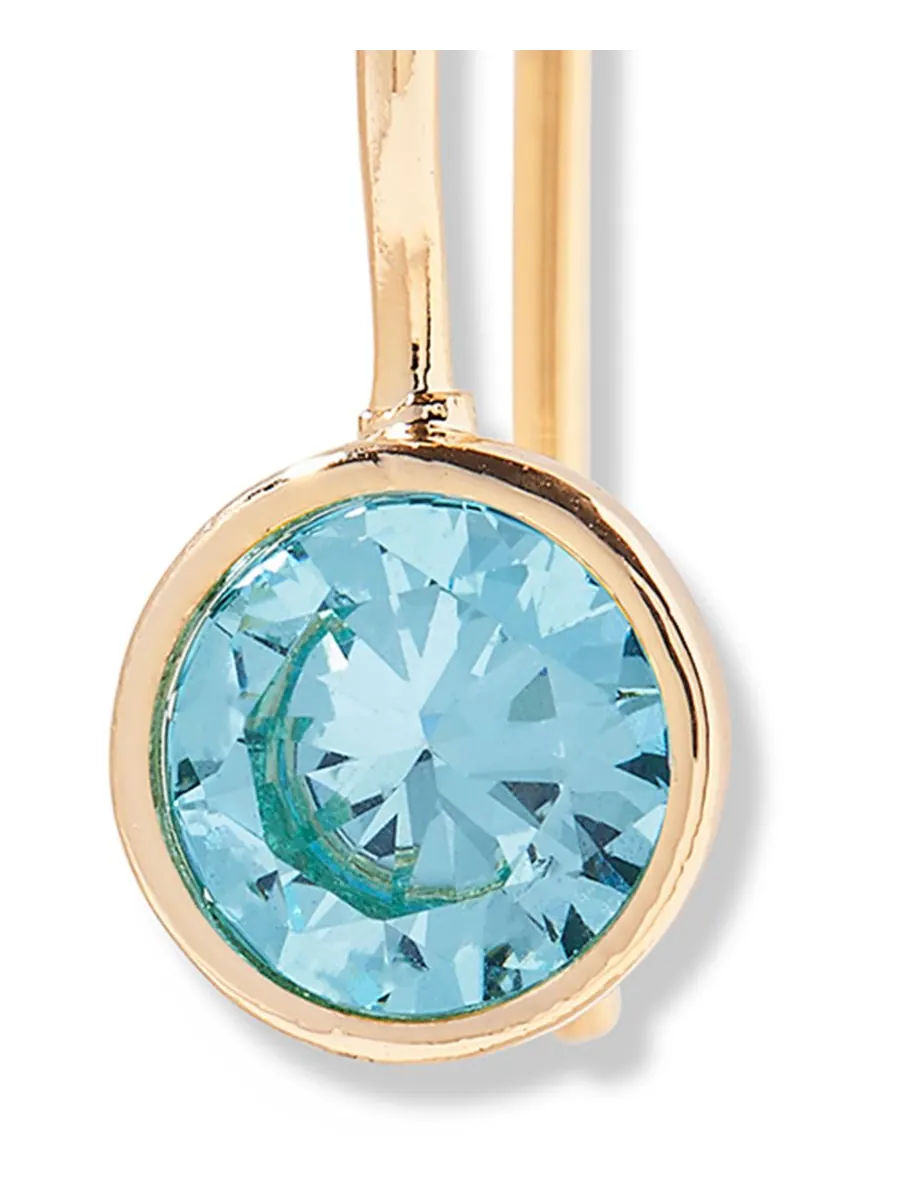 Серьги Мия с камнем-талисманом по знаку зодиака brook & york, DEC — изображение 2 из 3
