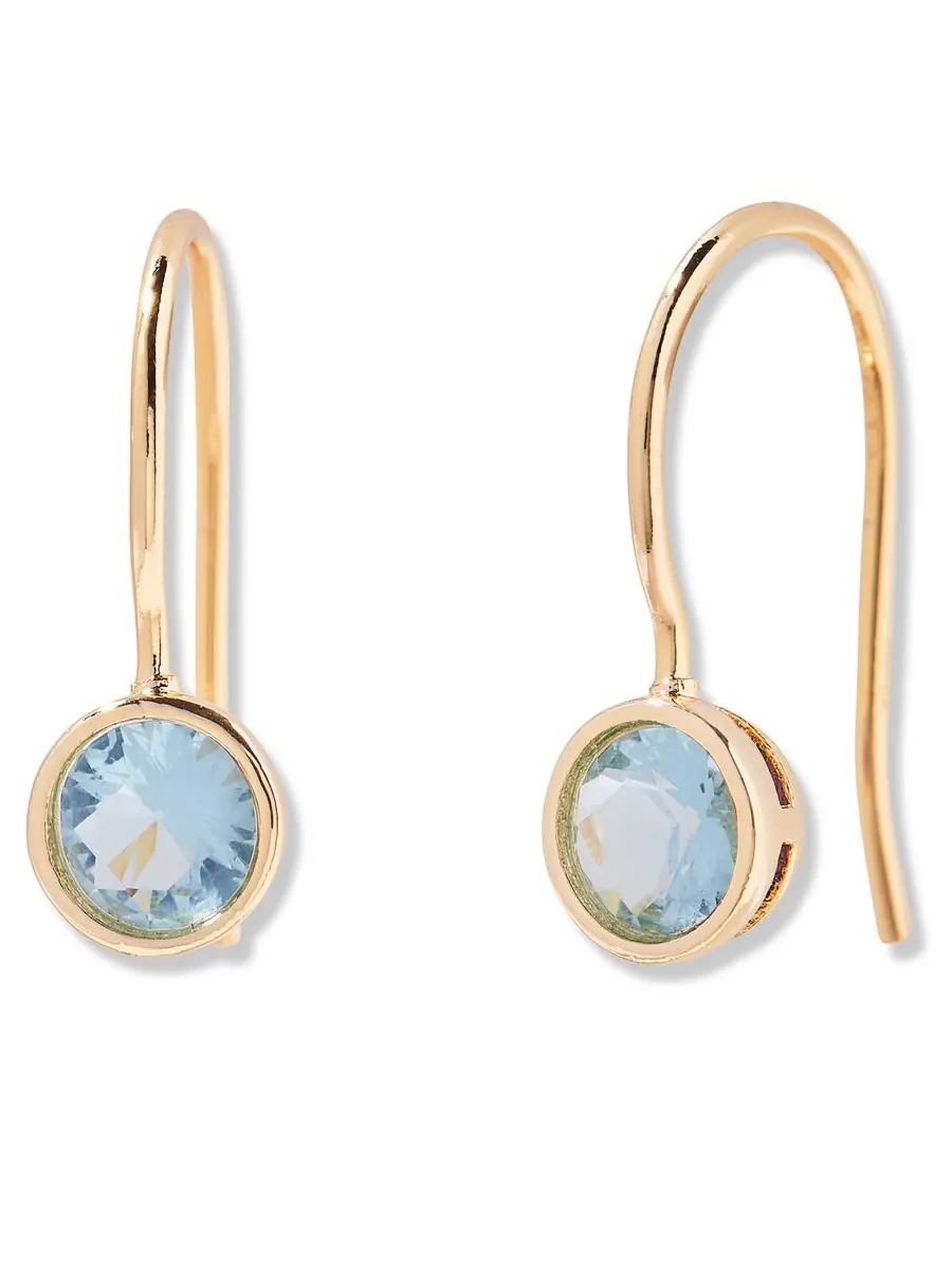 Серьги Мия с камнем-талисманом по знаку зодиака brook & york, MAR — изображение 1 из 3