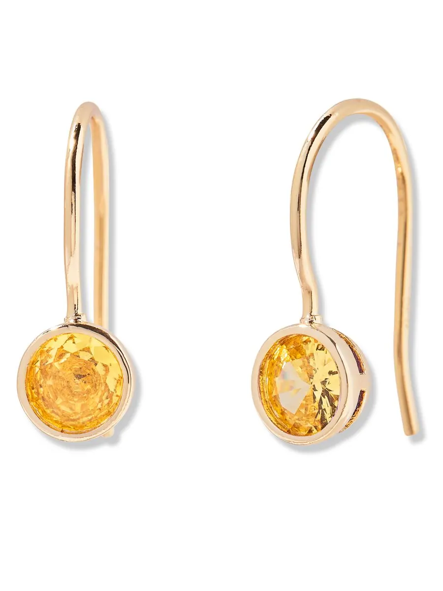 Серьги Мия с камнем-талисманом по знаку зодиака brook & york, NOV — изображение 1 из 3