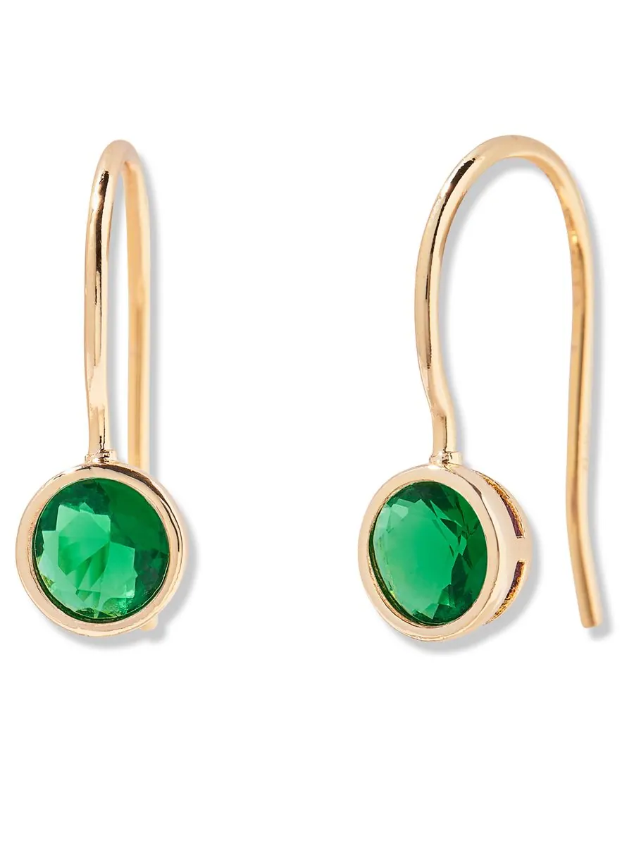 Серьги Мия с камнем-талисманом по знаку зодиака brook & york, MAY — изображение 1 из 3