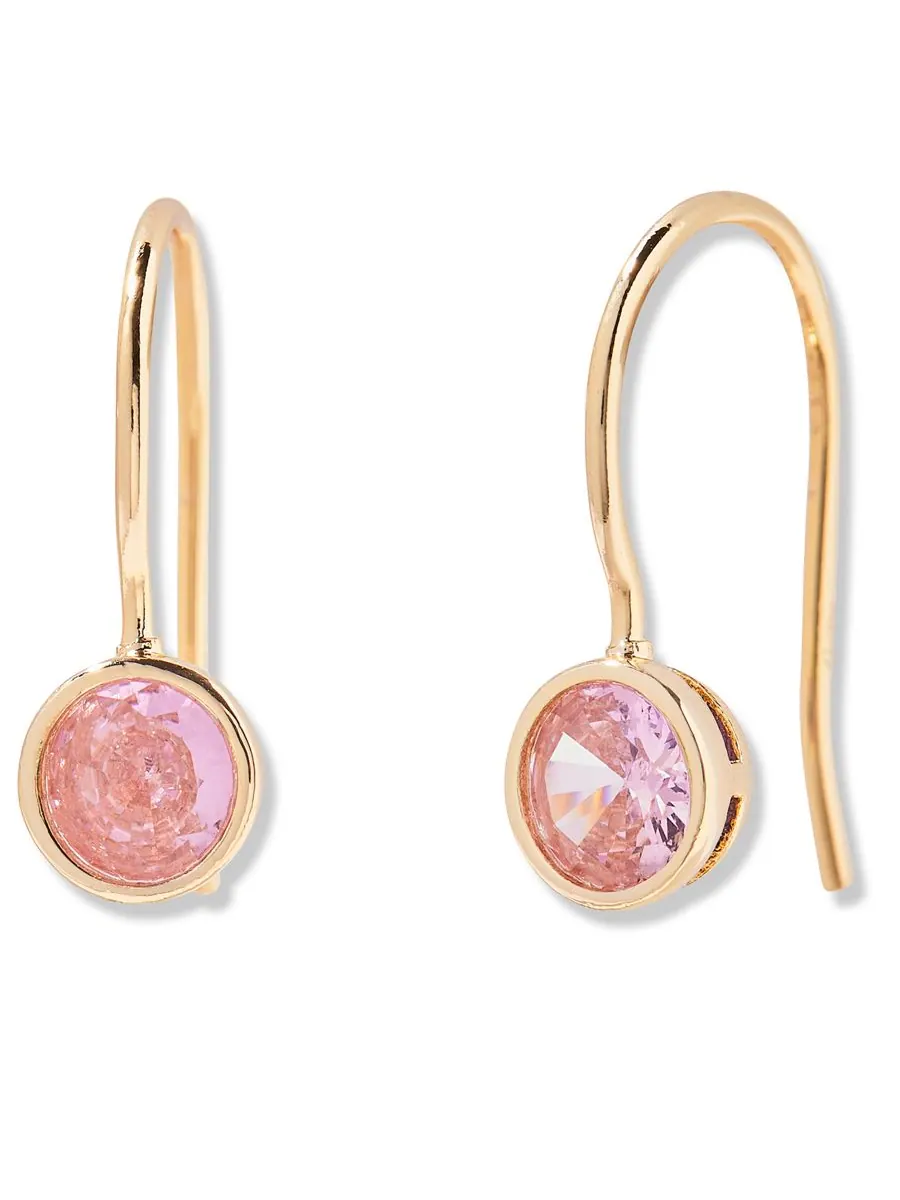 Серьги Мия с камнем-талисманом по знаку зодиака brook & york, OCT — изображение 1 из 3