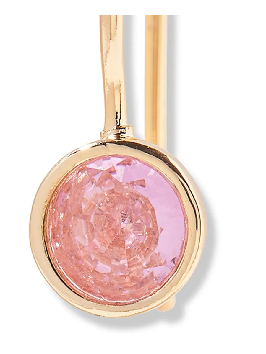 Серьги Мия с камнем-талисманом по знаку зодиака brook & york, OCT — изображение 2 из 3