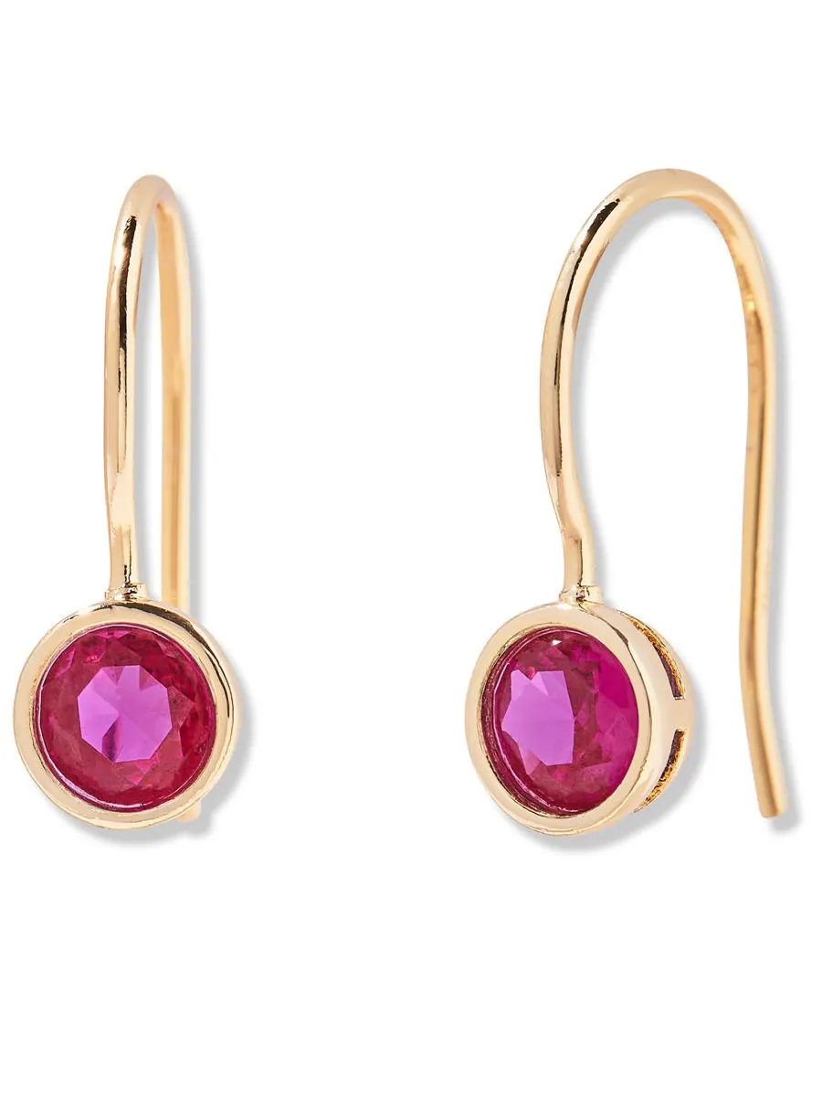 Серьги Мия с камнем-талисманом по знаку зодиака brook & york, JUL — изображение 1 из 3
