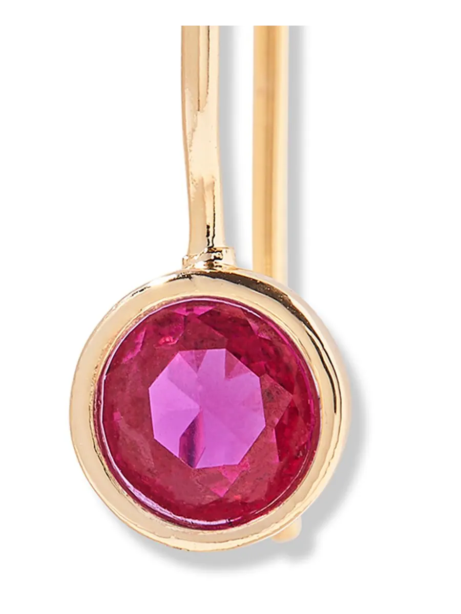 Серьги Мия с камнем-талисманом по знаку зодиака brook & york, JUL — изображение 2 из 3