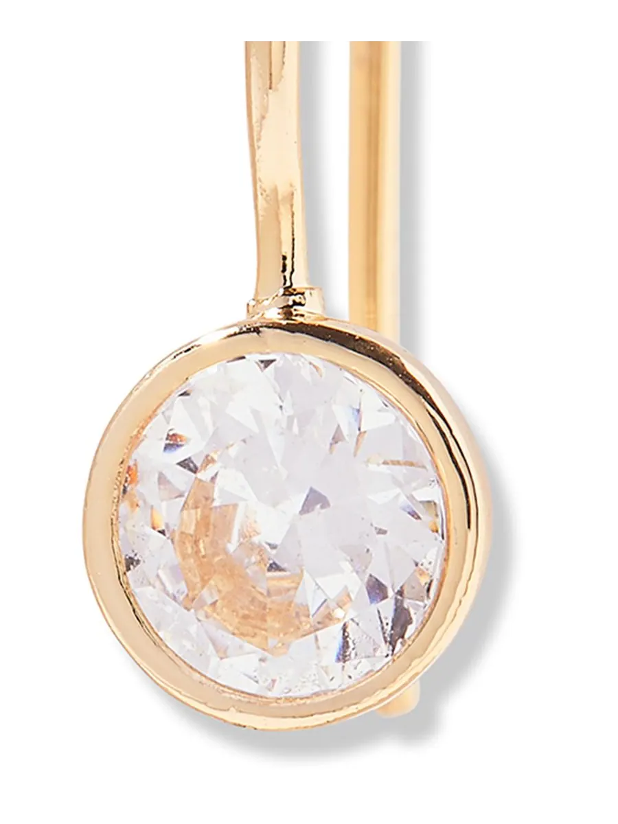 Серьги Мия с камнем-талисманом по знаку зодиака brook & york, APR — изображение 2 из 3