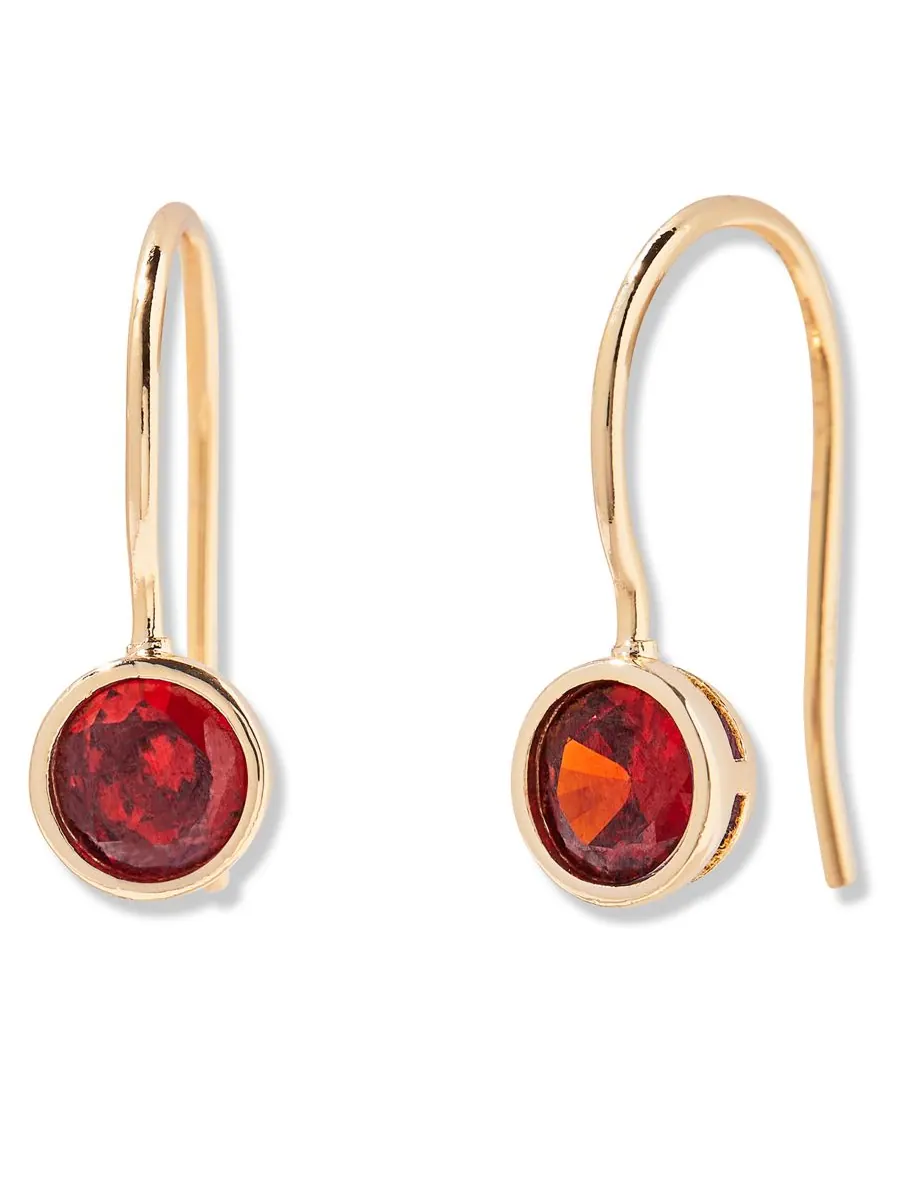 Серьги Мия с камнем-талисманом по знаку зодиака brook & york, JAN — изображение 1 из 3
