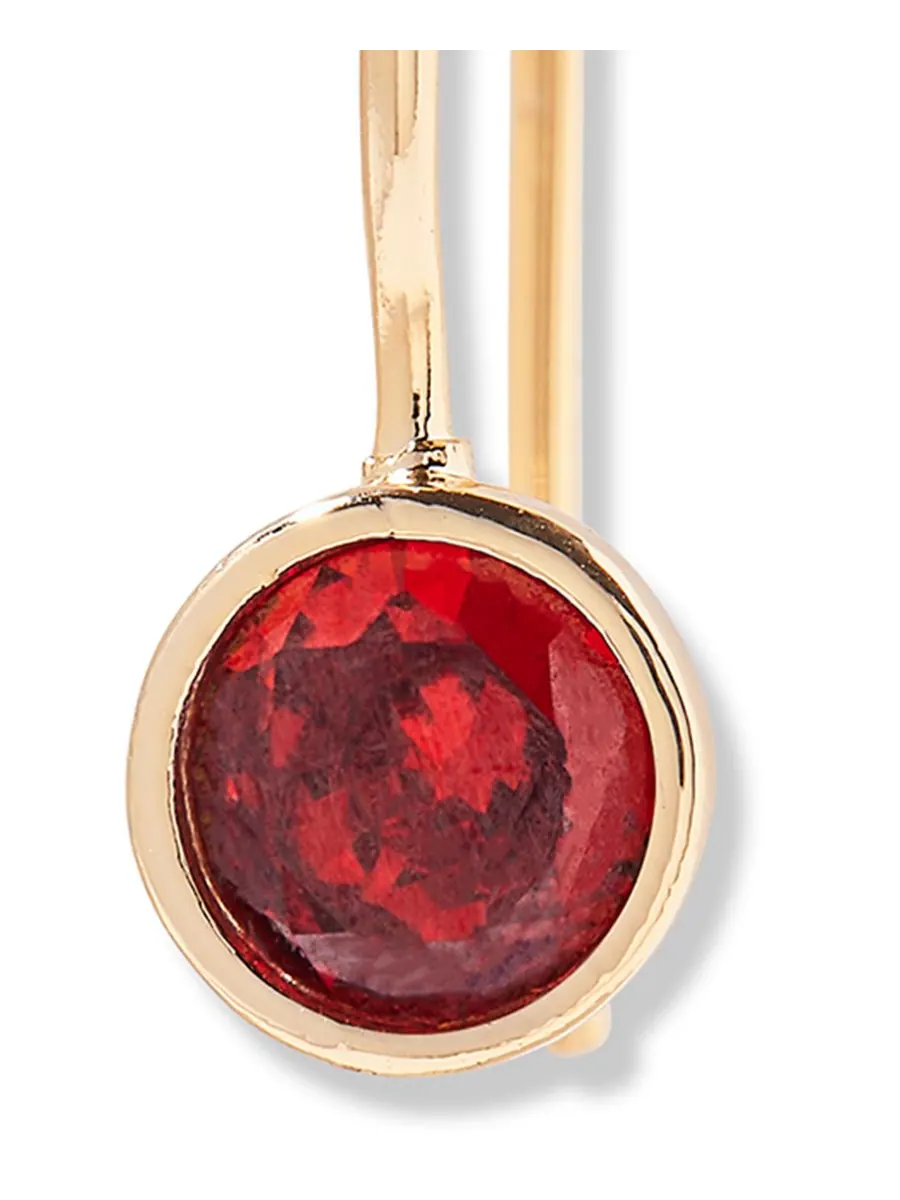 Серьги Мия с камнем-талисманом по знаку зодиака brook & york, JAN — изображение 2 из 3