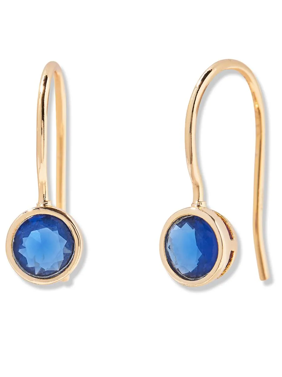 Серьги Мия с камнем-талисманом по знаку зодиака brook & york, SEP — изображение 1 из 3