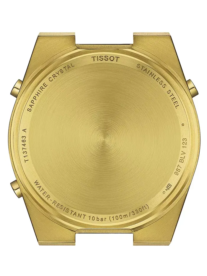 Мужские часы PRX Digital с золотым PVD-покрытием на стальном браслете, 40 мм Tissot — изображение 3 из 5