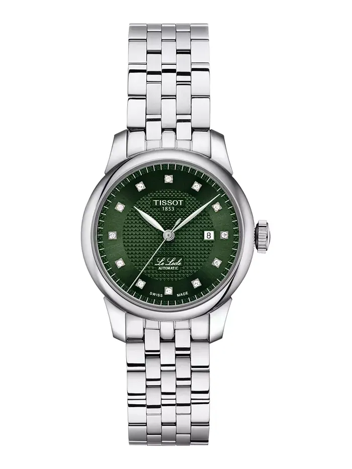 Женские швейцарские автоматические часы Tissot Le Locle Lady Diamond (1/20 ct. общ. вес) на — изображение 1 из 4