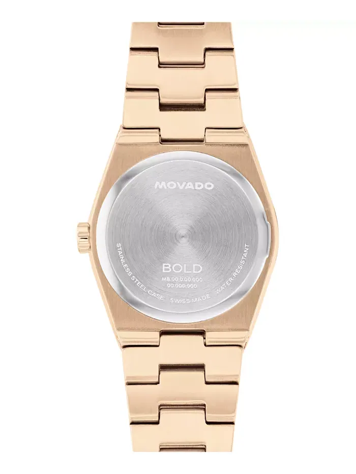 Женские часы Bold Quest Swiss Quartz с ионным покрытием светло-розового золота, сталь, 28 мм Movado — изображение 3 из 6