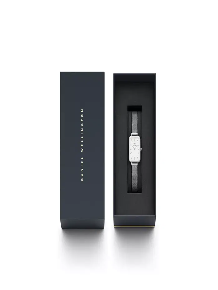 Женские часы Quadro из нержавеющей стали с серебристым покрытием, 20 x 26 мм Daniel Wellington — изображение 2 из 2