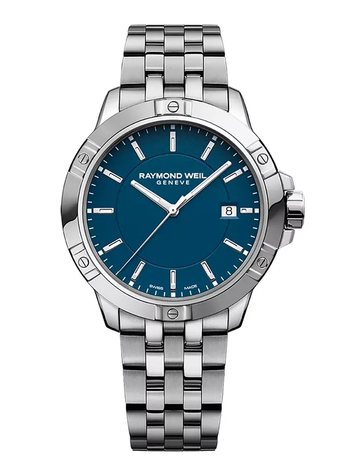 Мужские часы Swiss Tango Quartz на стальном браслете 41 мм Raymond Weil — изображение 1 из 3