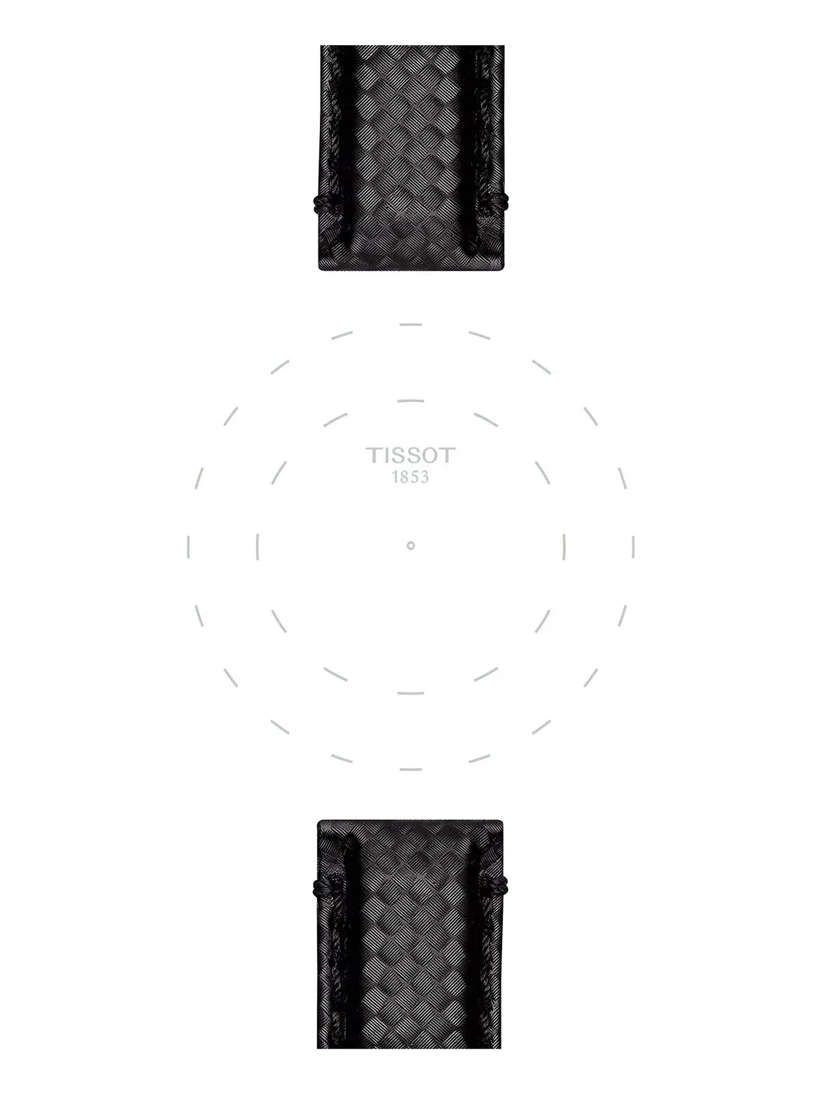 Сменный ремешок Tissot Official Fabric Strap Lugs 20 мм — изображение 3 из 3, оттенок черный