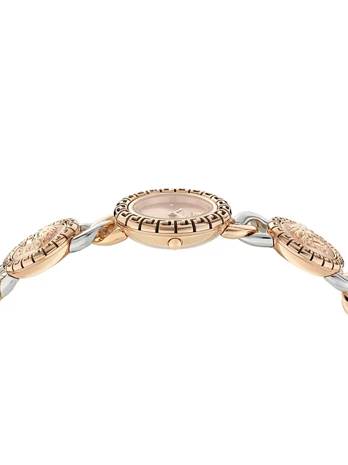 Женские часы Swiss La Greca Stud Icon с двухцветным браслетом-цепочкой 28mm Versace — изображение 2 из 3