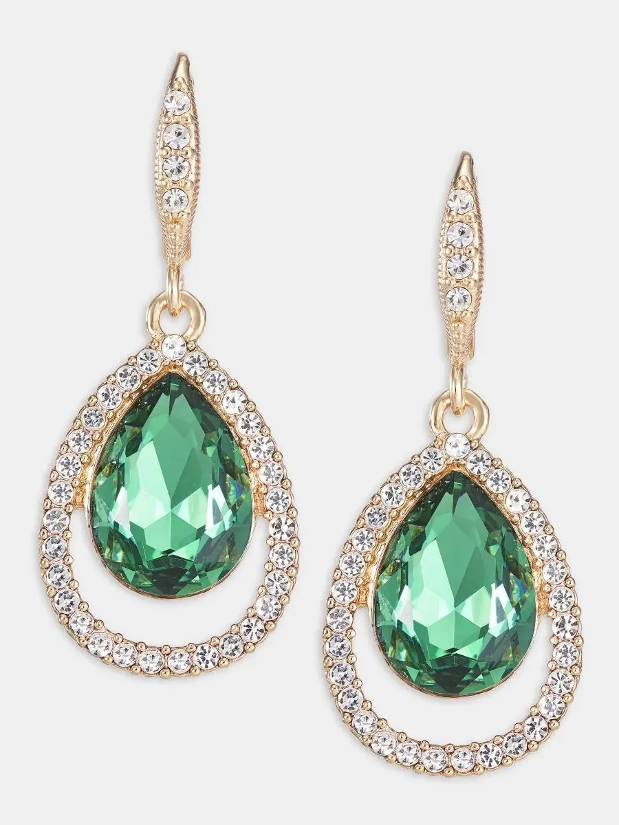 Серьги-подвески с несколькими камнями Givenchy — изображение 1 из 3